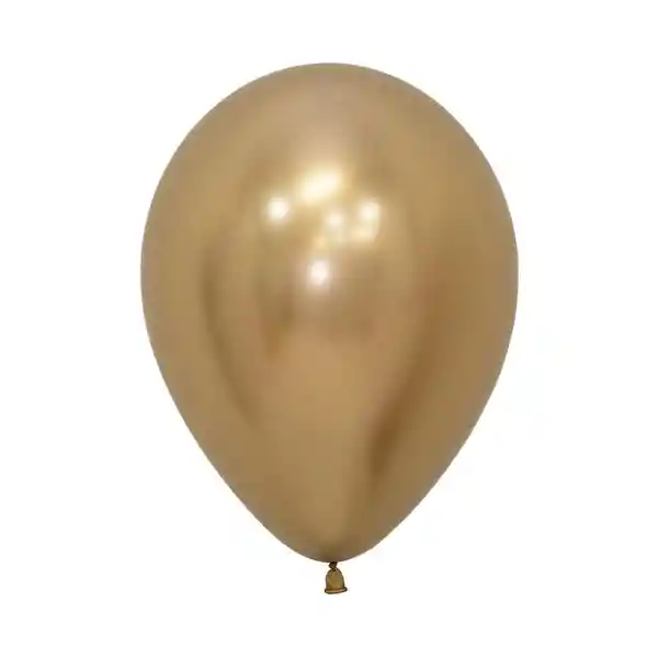 Globos Reflex R12 X 50 Unidades Color Dorado Sempertex