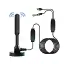 Antena Tdt Coaxial Usb De Alta Amplitud 100km De Cobertura