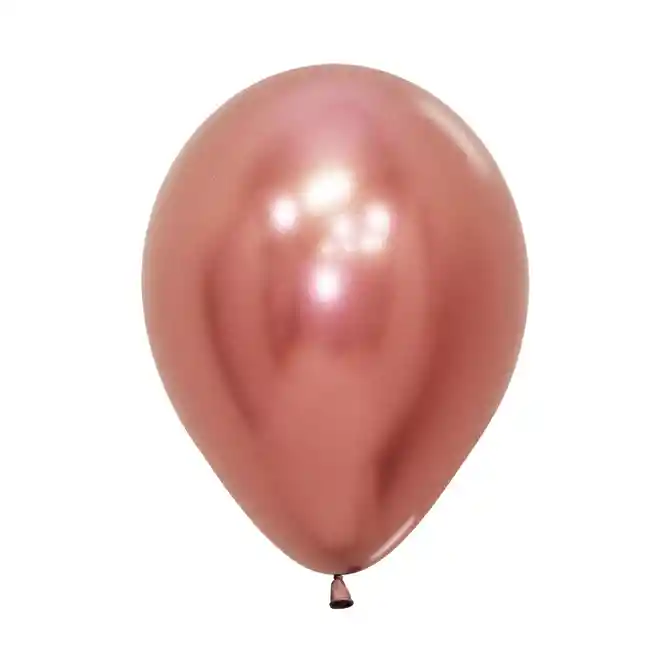 Globos Reflex R5 X 50 Unidades Color Dorado Rosa Sempertex