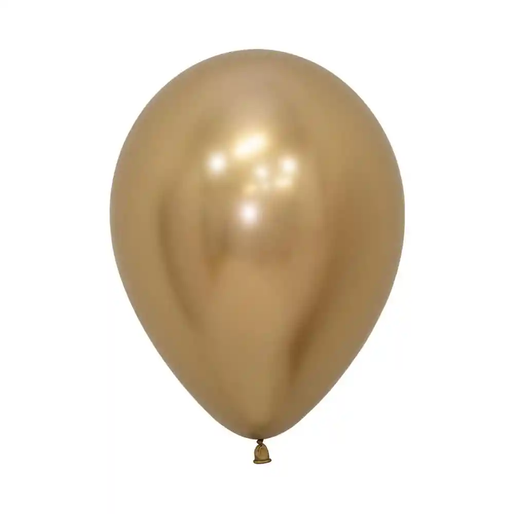 Globos Reflex R5 X 50 Unidades Color Dorado Sempertex