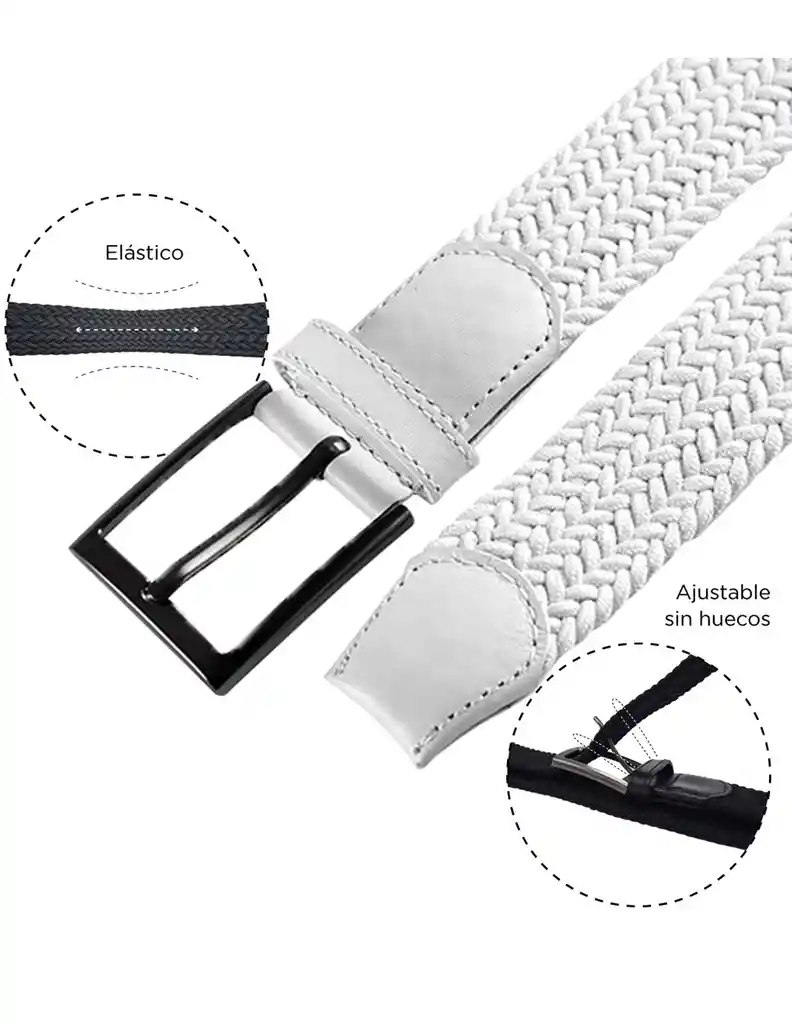 Cinturón Trenzado Lazo Lz43 Xl