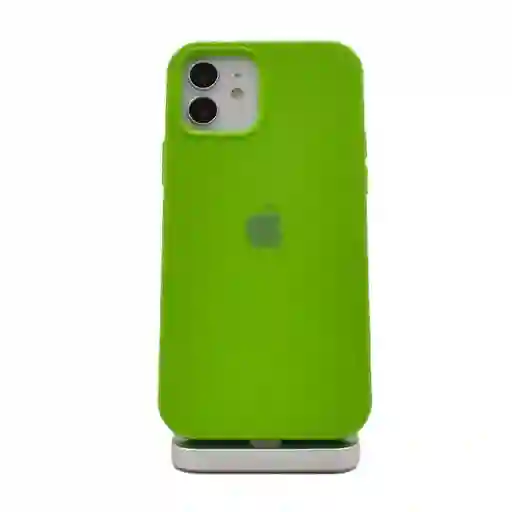 Combo Silicone Case + Vidrio Blindado Iphone 11 (verde Biche)