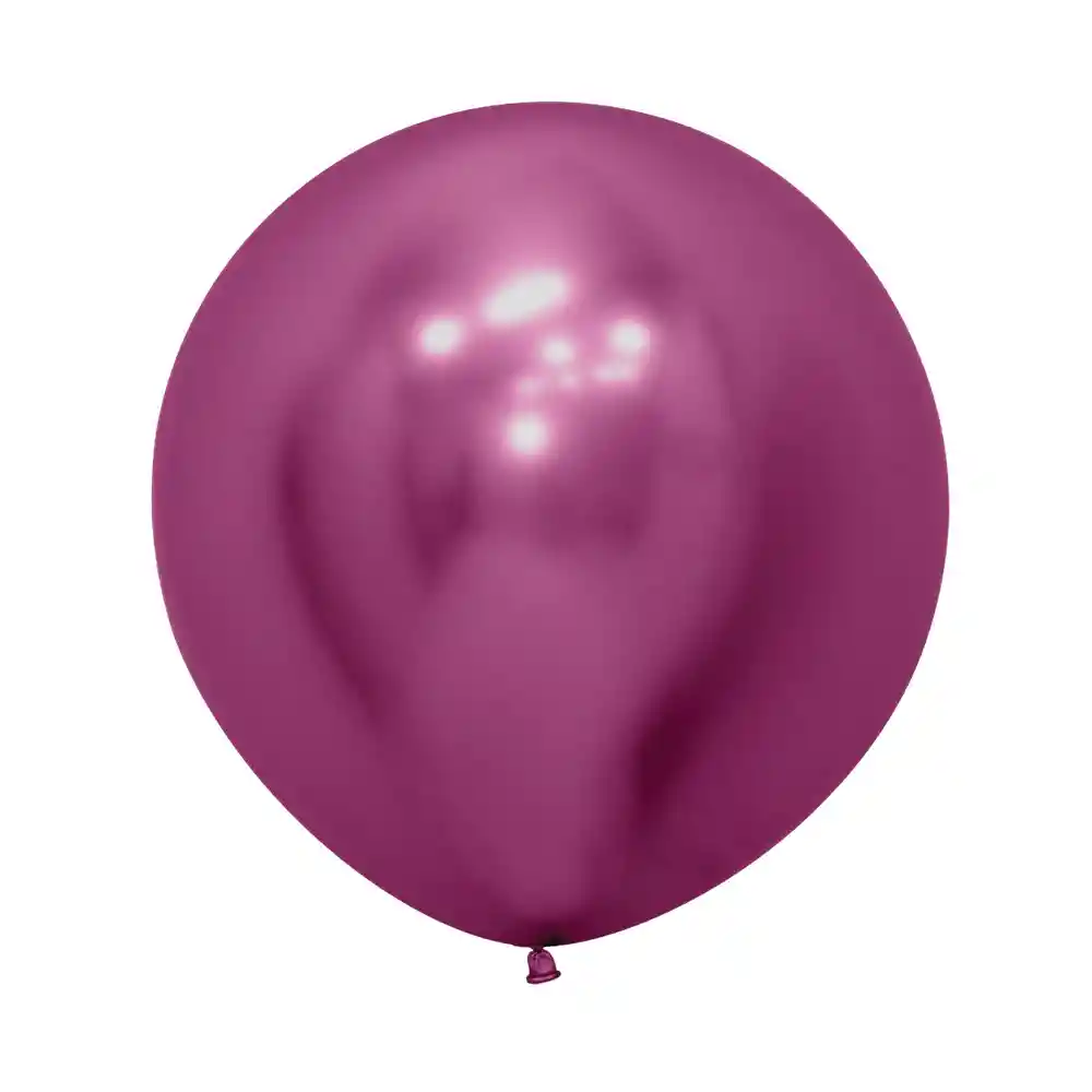 Globos Reflex Esfera R24 X 3 Unidades Color Fucsia Sempertex