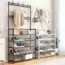 Organizador De Zapatos De 5 Niveles Con Perchero Multiuso