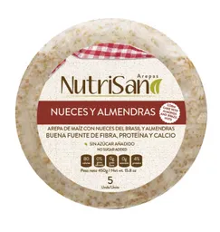 Arepa Nueces Y Almendras X5und Nutrisano