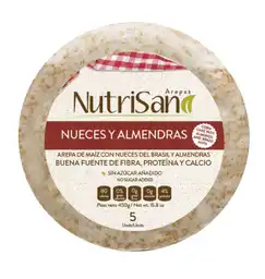 Arepa Nueces Y Almendras X5und Nutrisano