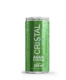 Agua Cristal Gas Lata 269 L X24 Postobon