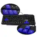 Teclado Gamer Usb Ergonómico Botones Multimedia Letra Ñ Weibo Fc-536