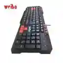 Teclado Gamer Usb Ergonómico Botones Multimedia Letra Ñ Weibo Fc-536