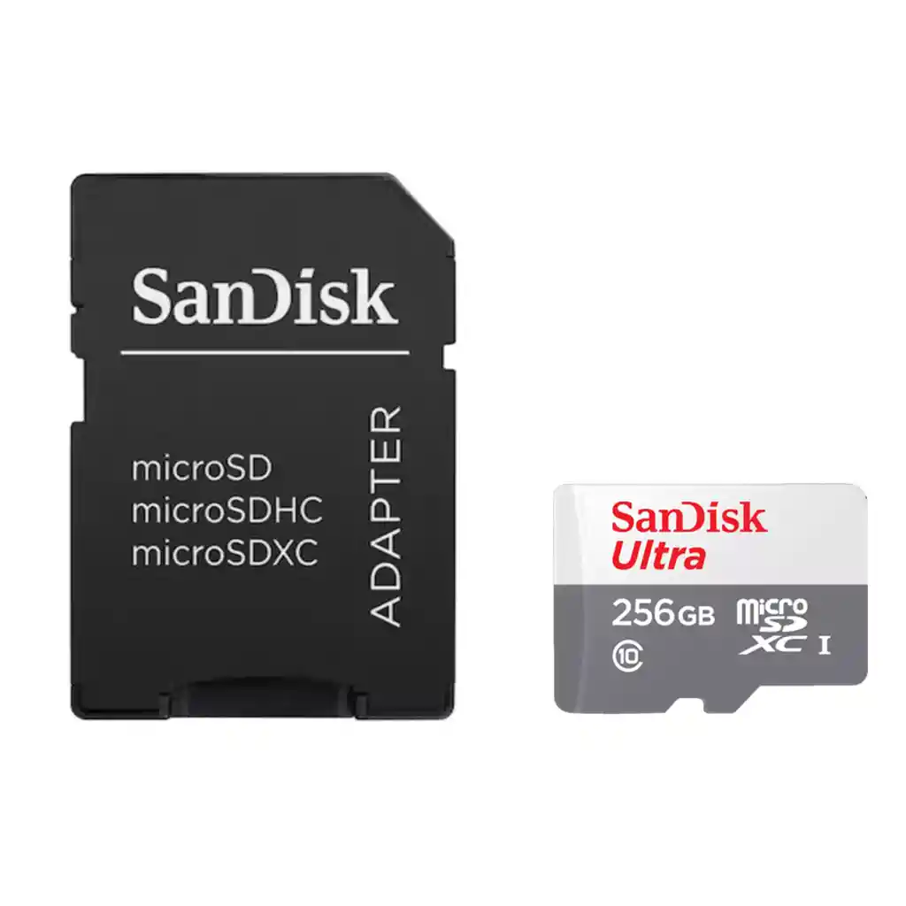 Tarjeta Micro Sdxc 256gb Sandisk Ultra, Uhs-i, C10, 100mb/s