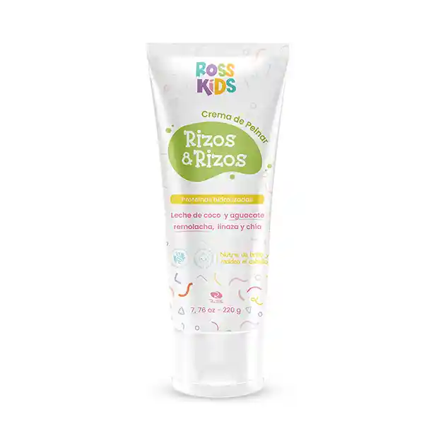 Crema  De Peinar Rizos & Rizos Ross Ross Kids x 210 Gr