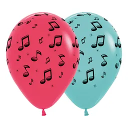 Globos Fashion Surtido Infinity Musica Tik Tok R12 X 50 Unidades Sempertex