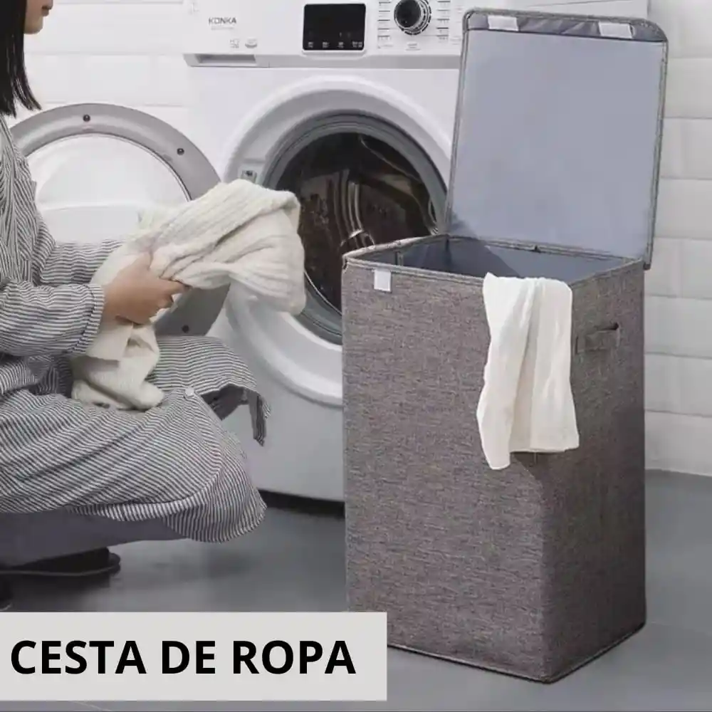 Canasta Para Ropa Sucia De Tela