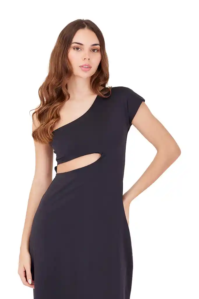 Vestido Largo Marygold Negro Xs Mercedes Campuzano