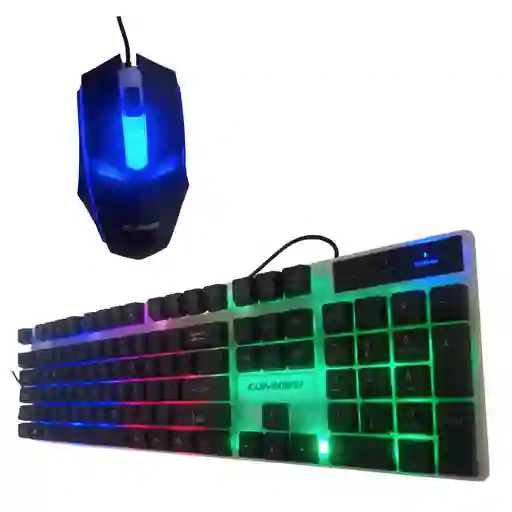 Kit Teclado + Mouse Alambrico Gamer Retroiluminado Oficina Kuiyn T13