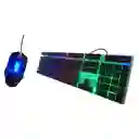 Kit Teclado + Mouse Alambrico Gamer Retroiluminado Oficina Kuiyn T13