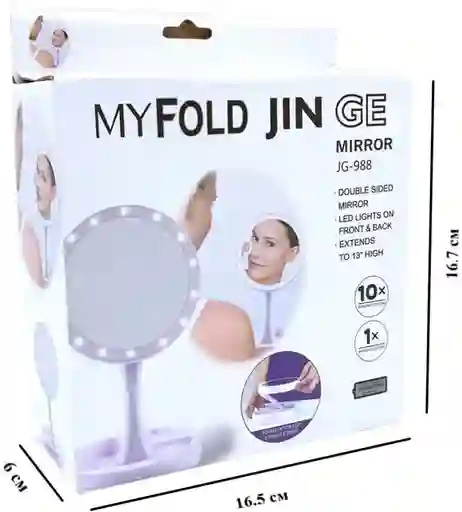 Espejo My Fold Jin Ge Con Aumento Y Luz