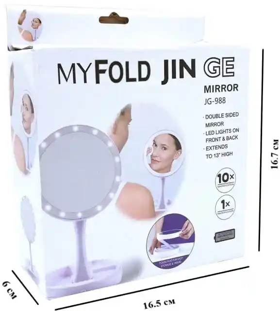 Espejo My Fold Jin Ge Con Aumento Y Luz