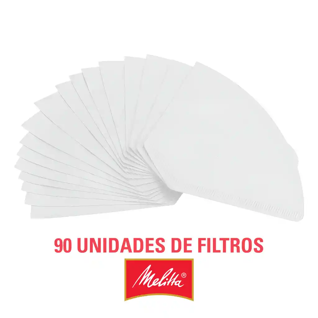 Filtros Melitta Tamaño #100 (90 Unidades)