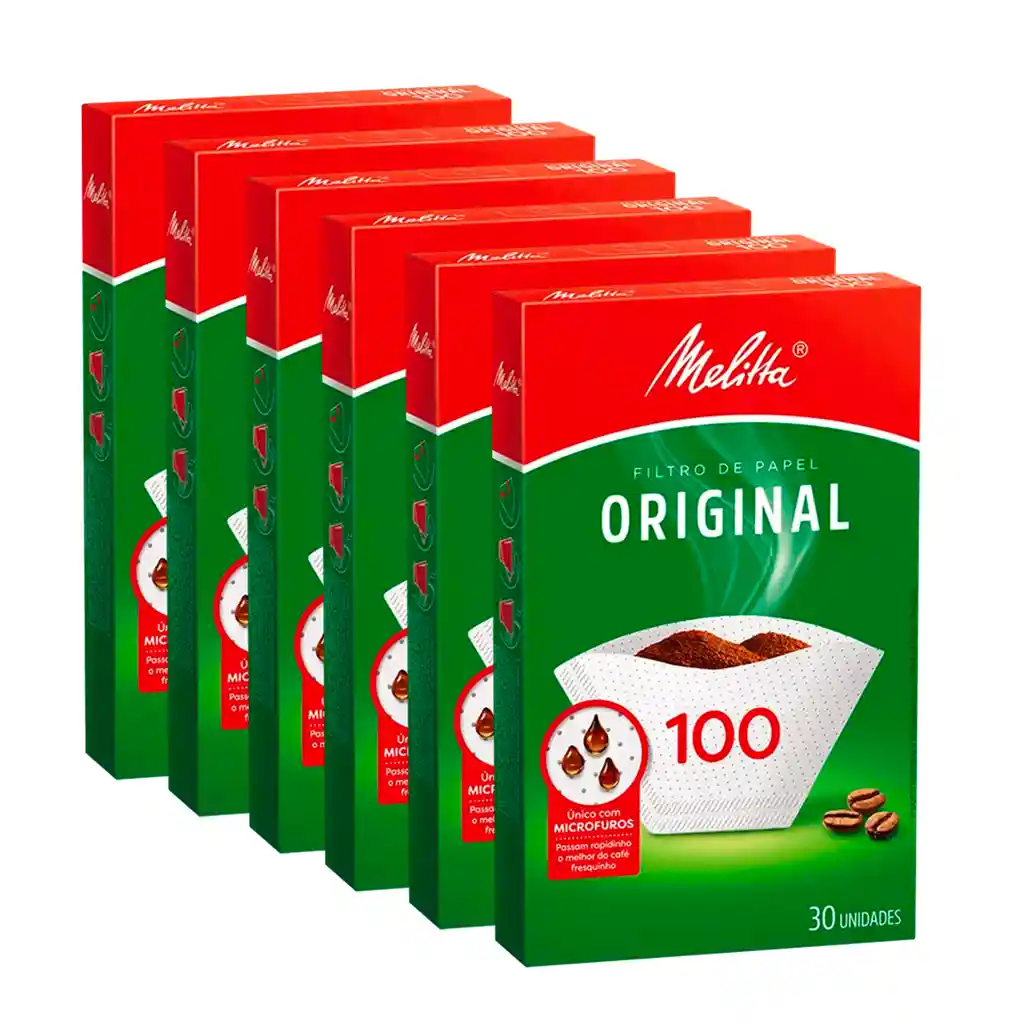 Filtros Melitta Tamaño #100 (180 Unidades)