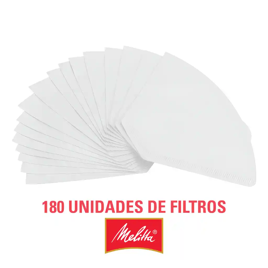 Filtros Melitta Tamaño #100 (180 Unidades)