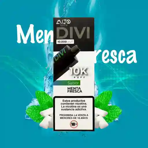 Mijo Vape Divi 10.000 Puffs Menta Fresca 50mg Nic.