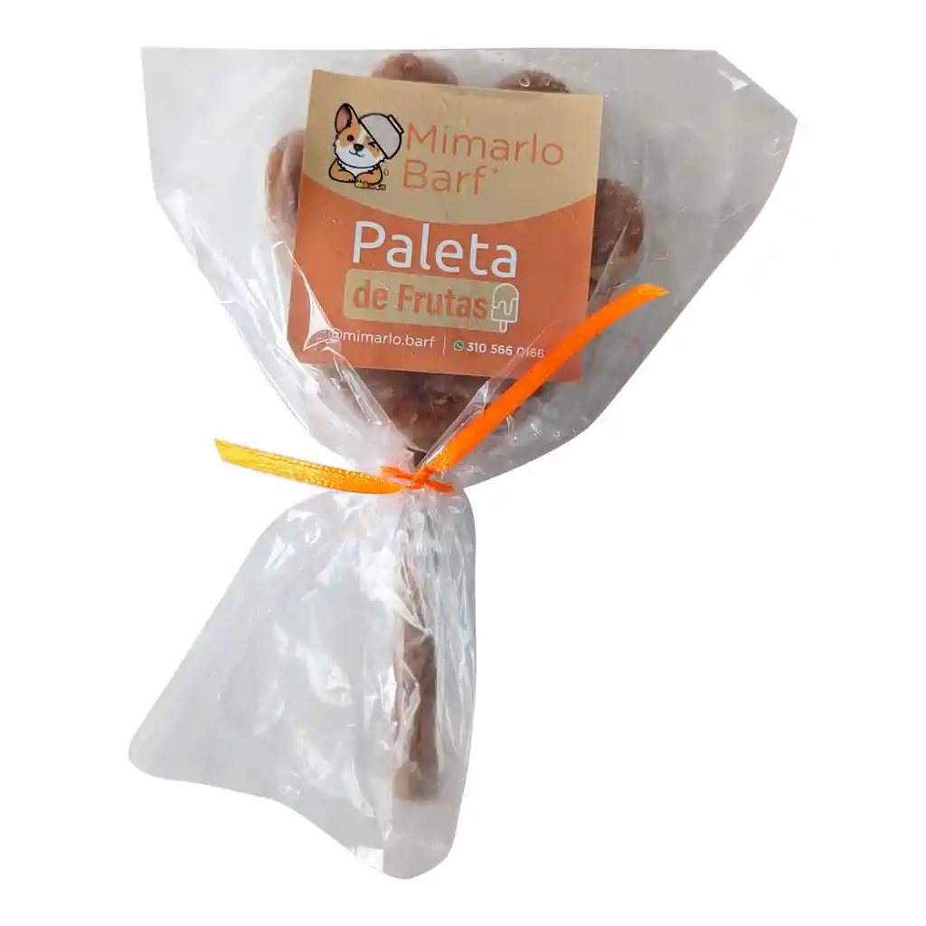 Paleta De Frutas Para Perros 🍦 - 100% Natural Mimarlo Barf 100g