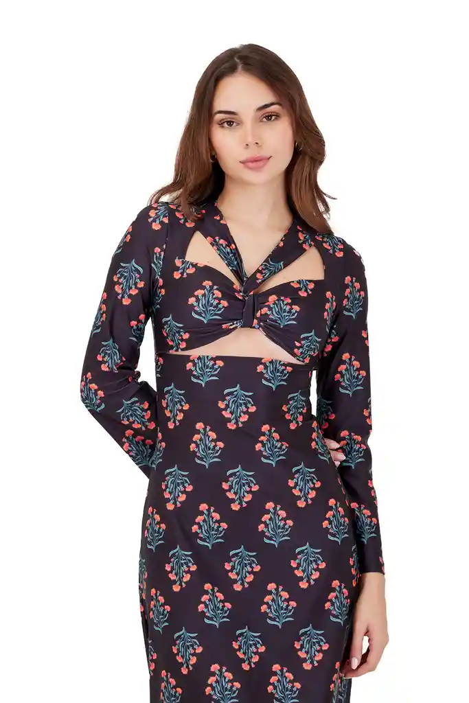 Vestido Largo Sienna Vine L Mercedes Campuzano