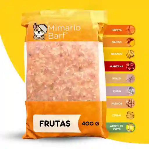 Dieta Barf De Frutas 🍎🍌🥭 400g Para Perros - Mimarlo Barf