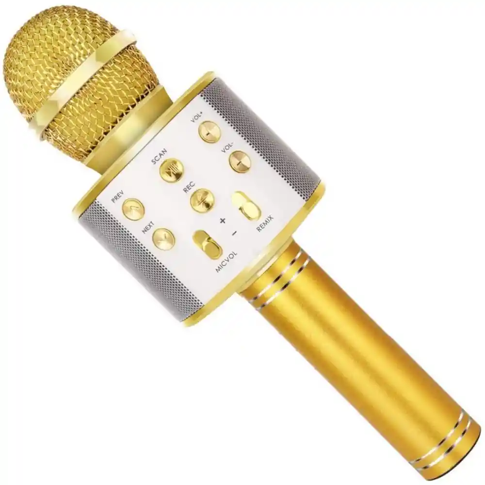 Micrófono Karaoke Parlante Bluetooth Recargable Ws-858 Orig