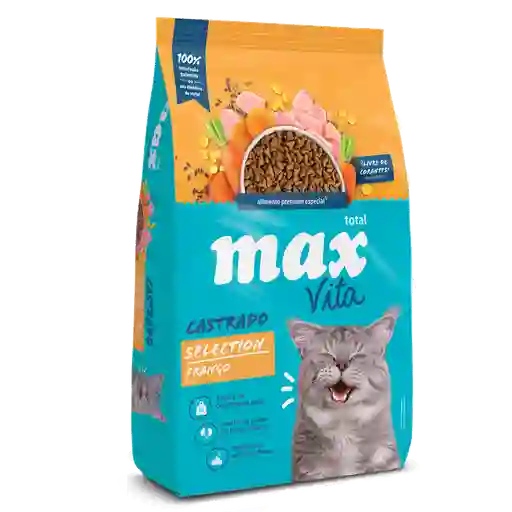 Max Felino Vita Gato Adulto Castrado Selection Pollo - 1 Kg