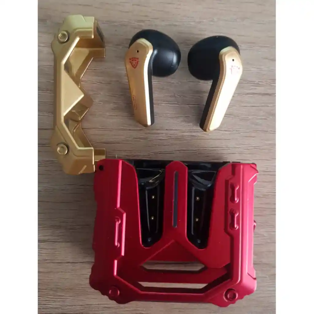 Audifonos Inalambricos H-8 Metalizados Rojo