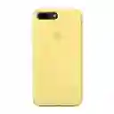 Combo Silicone Case + Vidrio Blindado Iphone 12/12 Pro (amarillo)