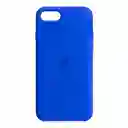 Combo Silicone Case + Vidrio Blindado Iphone 12/12 Pro (azul Rey)
