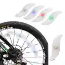 Accesorio Para Bicicleta Luz Led De Radios Impermeable X 4 Unidades Color Multicolor