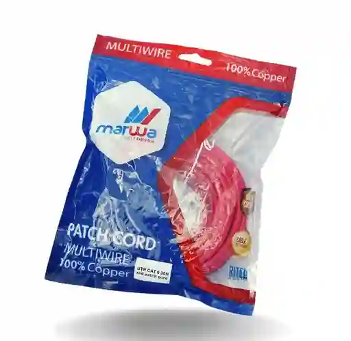 Patch Cord Utp Cat 6 / 10 Metros Rojo