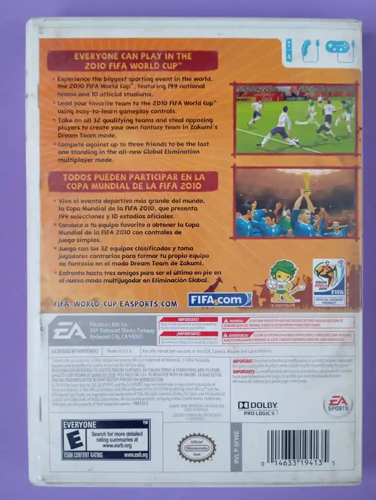 South Africa 2010 Fifa World Cup Nintendo Wii Original Juego Fisico