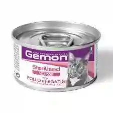 Gemon Cat Mousse Sterilized Chicken/liver X 85 Gr