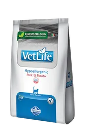 Vet Life Nat Feline Hypoallergenic Pork E Potato X 2kg