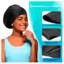 Gorro Natación Silicona Cabello Extragrande Largo Piscina Negro 120g