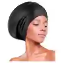 Gorro Natación Silicona Cabello Extragrande Largo Piscina Negro 120g