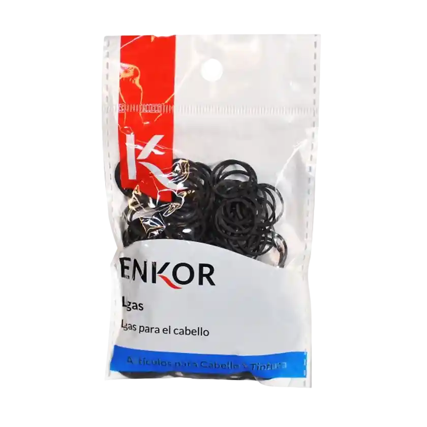 Ligas Negras De Goma Enkor Rf 33129