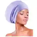 Gorro Natación Silicona Cabello Extragrande Largo Piscina Morado 120g