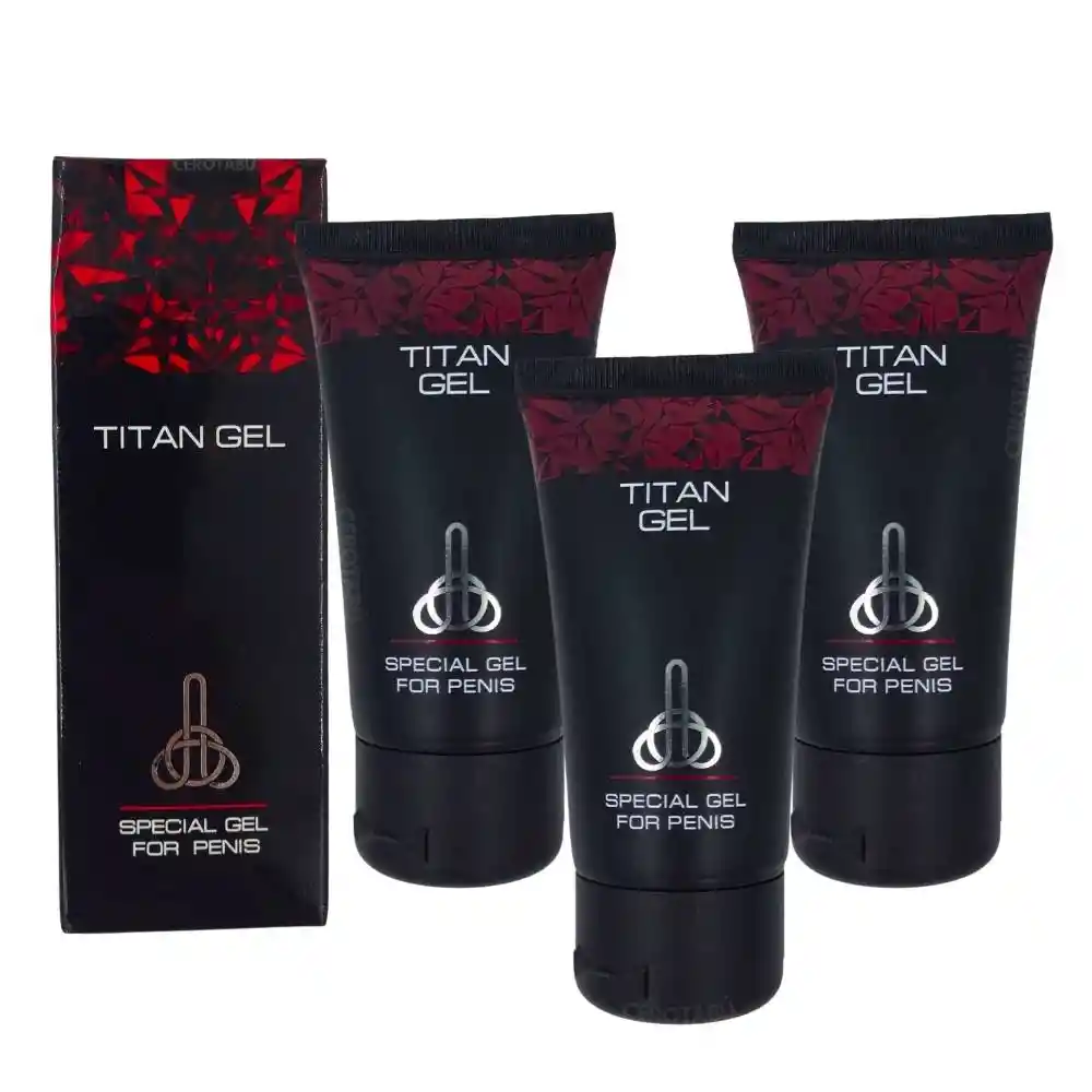 X3 Titan Gel Rojo Original Ruso Engrosador Y Alargador