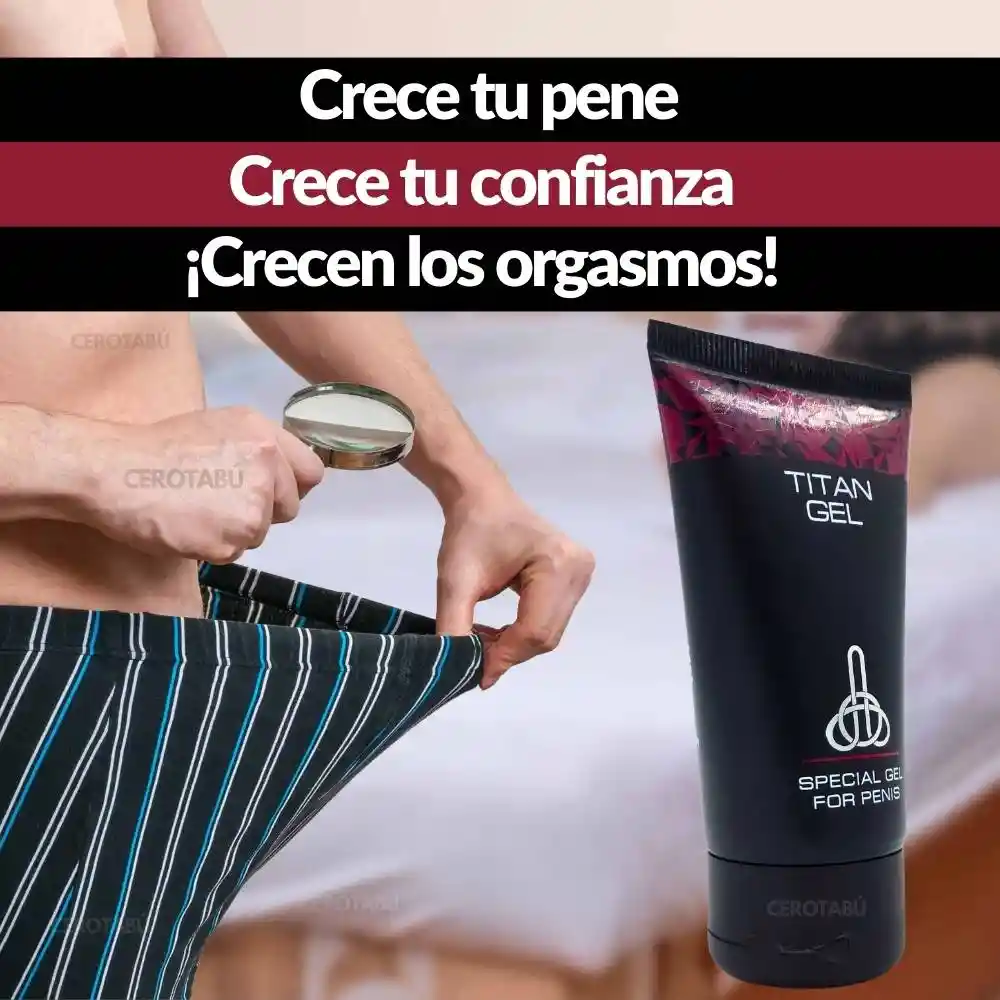 X3 Titan Gel Rojo Original Ruso Engrosador Y Alargador