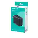 Cargador Adata Hasta 65w Carga Rapida 2 Usb Tipo C Y 1 Usb Tipoa Negro