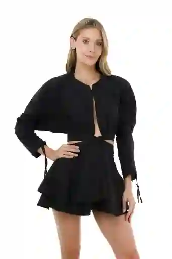Vestido Corto Clarice Negro S Mercedes Campuzano