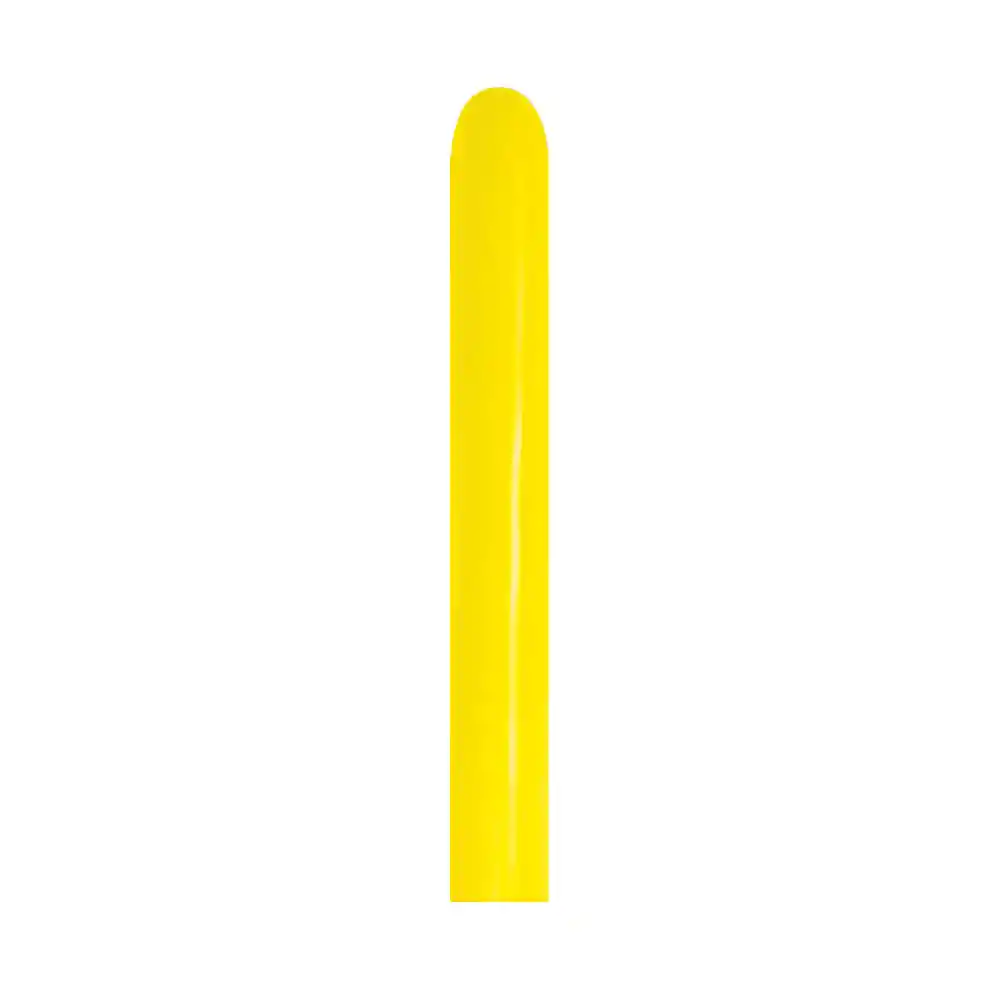 Globos Amarillo Fashion Tubito 160 X 50 Unidades Sempertex