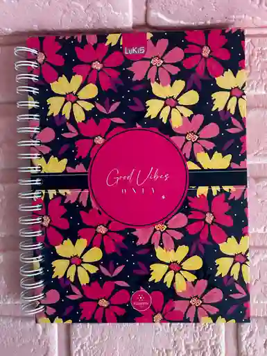Cuaderno 5 Materias Grande Dama Cuadriculado Lukis