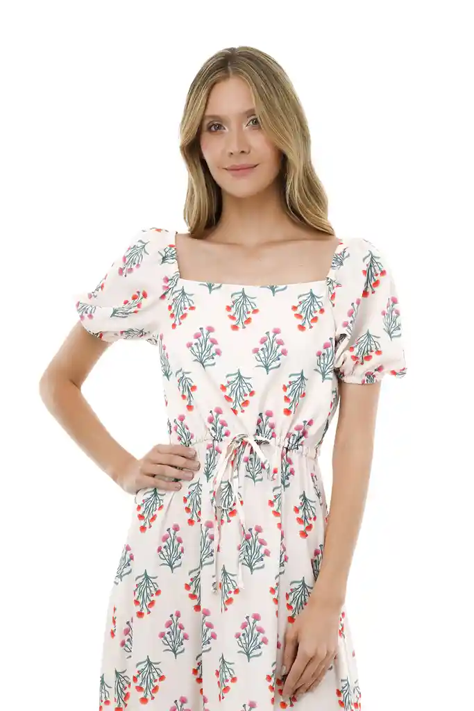 Vestido Largo Tales Of Sun Marfil M Mercedes Campuzano